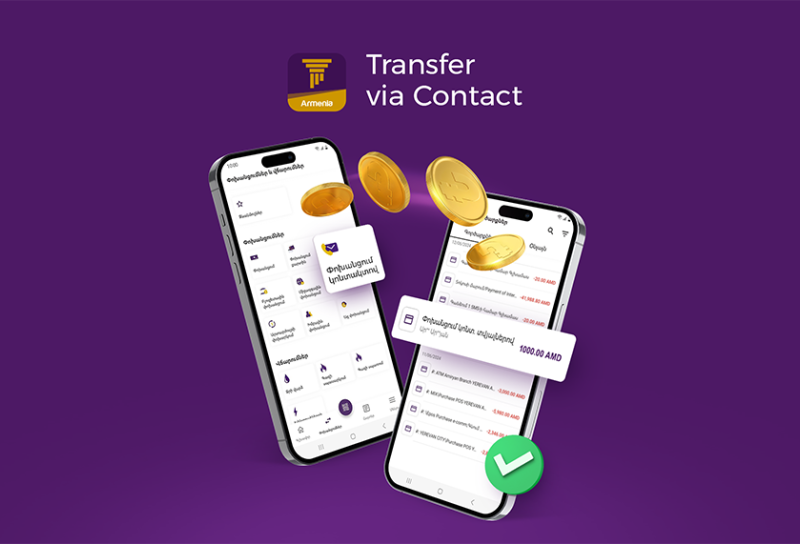 Introducing Transfer via Contact: Byblos Bank Armenia’s convenient and free new feature